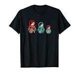 Dieses T-Shirt ist das perfekte Geschenk für Russlandfans. Das traditionelle Blumenmuster ist typisch für die russische Tracht.