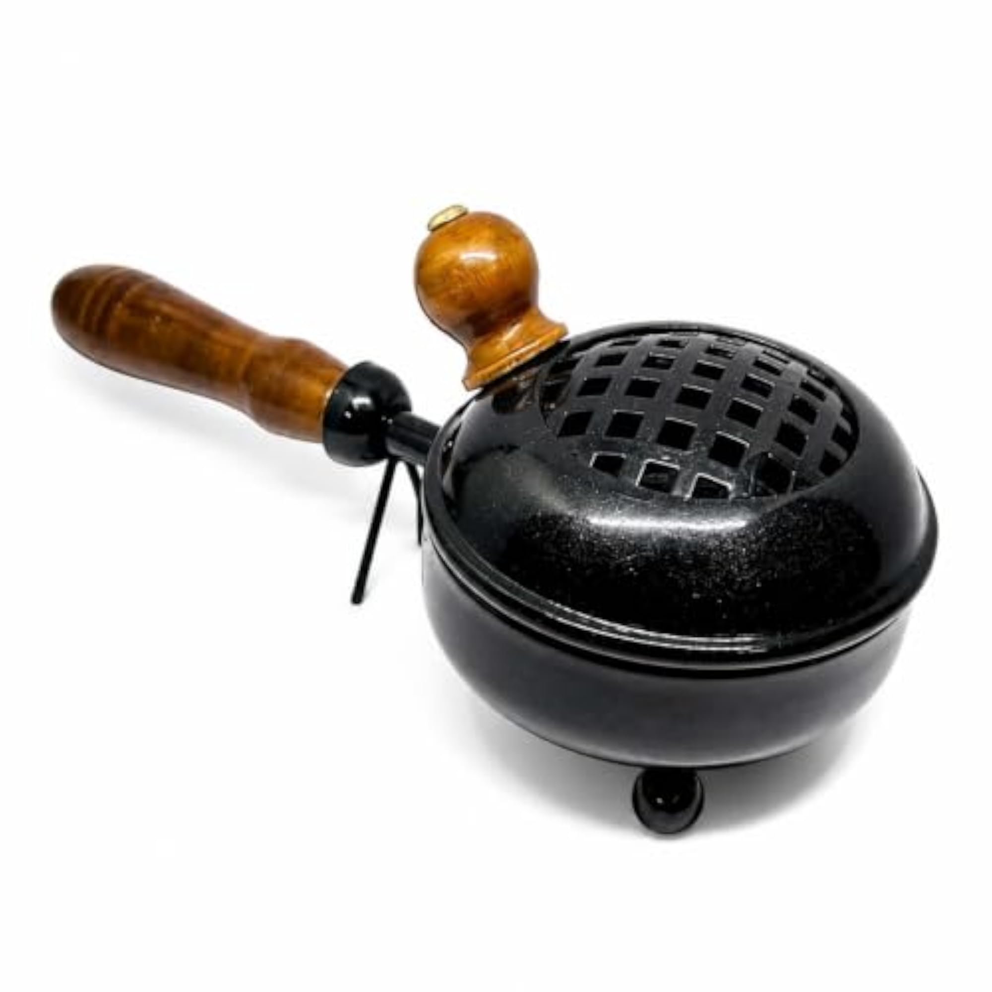 Traditional Metal Dhoop Dani & Om Heart Design Himalayan Lamp Combo