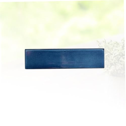 Plato japonés largo de cerámica azul para sushi y aperitivos miniatura 3