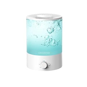MegaWise Topfill 7-colour Night light humidifier for Kid bedroom with 3.5L Large Capacity, No leakage Design Fine Mist Output Auto Shutoff, Essential Oil Safe Tank