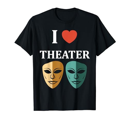Quote actor Theater minimalist simple i love theater Camiseta