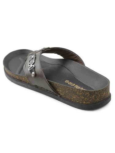 Image of Liberty Healers CSS-28E Casual Slipper For Men With PU Sole | Comfortable and Lightweight | Trendy Design | Soft Insole | Stylish Footwear and Cushioned Footbed