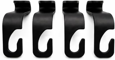 Car Seat Headrest Hook, Auto Seat Hook Hangers Storage Organizer Interior Accessories for Purse Coats Umbrellas Grocery Bags Handbag, 4-Pack image 5