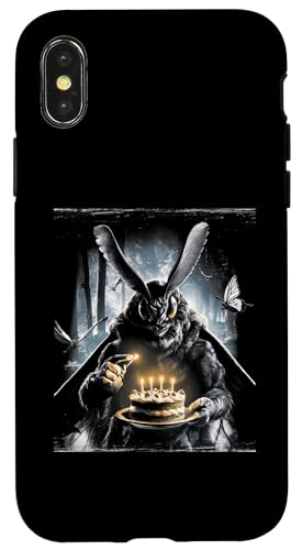 Mothman Cryptozoology Cryptid �o�[�X�f�[�P�[�L �a�����p�[�e�B�[ �X�}�z�P�[�X iPhone X/XS �p