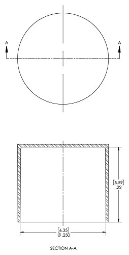 Image of Caplugs SC-1 /4-4 SC Series - Plastic Sleeve Cap for Tube Ends, 200 Pack, Red LD-PE, 0.250 inch W x 0.22 inch L Threaded and Non-Threaded Tubing, Rods, Masking, Painting, Plating, Grit-blasting (99394758)