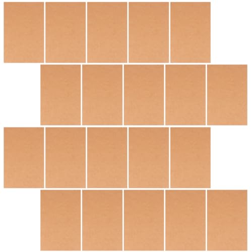 Papier Kraft 200 Cartes Vierges de Qualité Supérieure au Design Classique Épuré