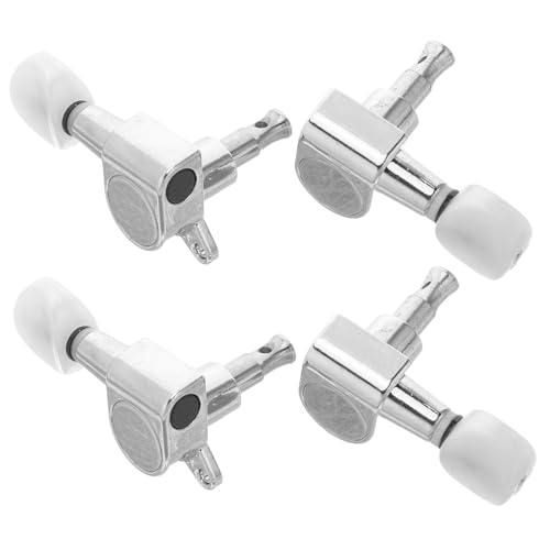 LOLIPPYY 4 Juegos Ukulele Tuning Pegs Buttons Sealed Gear Machine Heads For String Instruments Banjo Ukulele Accessories Precision Tuning For Beginners And Professionals Portable