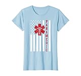 4th of july EMS EMT USA Flag TShirt Gift Co.