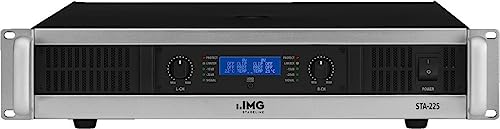 IMG STAGELINE STA-225 Stereo PA-Verstärker mit integriertem Limiter schwarz/silber