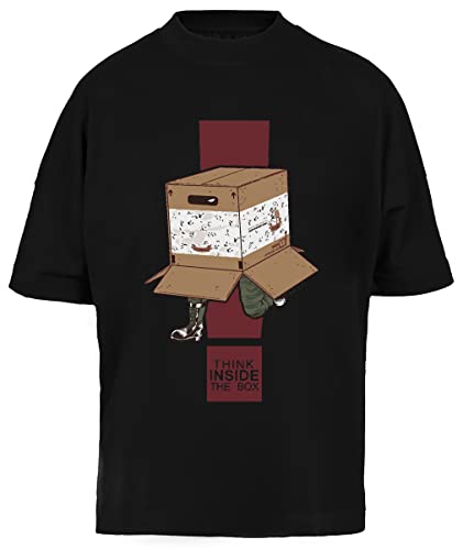 T-Shirt Oversize Unisexe Noir pour masquer les imperfections avec style