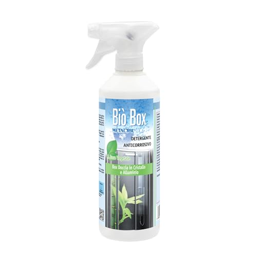 Limpiador y desincrustante anticorrosivo ideal para cabinas de ducha con acabados delicados o perfiles de aluminio. Bio Box de 500 ml