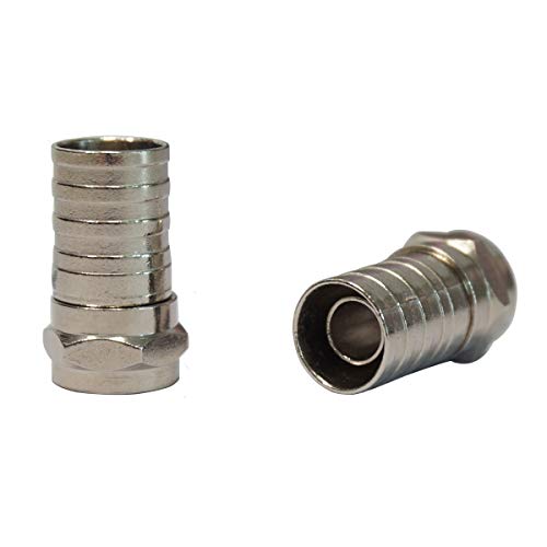 RG6 Coaxial Crimp Connector For Permanent Coaxial Cable