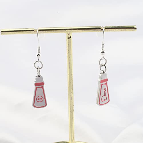 BLEOUK Llama Poison Earrings Poison Danggle Earrings Horror Fans Gift Poison Jewelry3