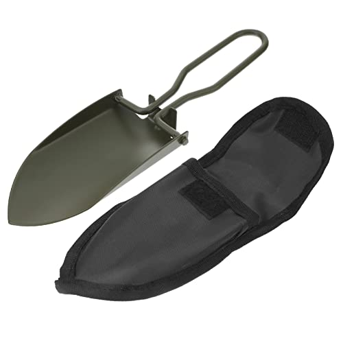 PartyKindom Pala De Jardinería Plegable para Exteriores Pala De Acero Inoxidable Herramienta De Jardín Portátil con Bolsa De Almacenamiento para Camping y Jardinería