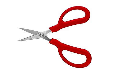 VAMPLIERS 6 1/4" Fiber Optic Kevlar Scissors Industrial Grade Carbon Steel Shears - Cuts Kevlar, Dyneema, Spectra, Vectran, Dacron, Nomex, Technora, Innegra, Carbon Fiber, Fiberglass