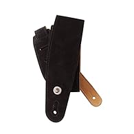 Black suede design Made from top-quality suede Provides maximum comfort for standing situations Adjustable from 44.5 to 53" long A great gift idea for any guitar player