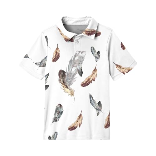 Girls' Polo Shirts Short Sleeve School Uniform Floral Lightweight Casual Top Soft Summer T-Shirt for Kids3