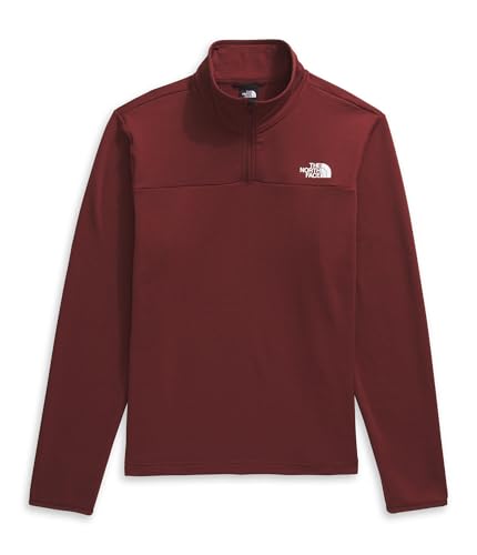 Image of THE NORTH FACE mens Cedar Trail Grid Fleece Quarter Zip Jacket | Cold Weather Top With Durable, Reinforced Bindings