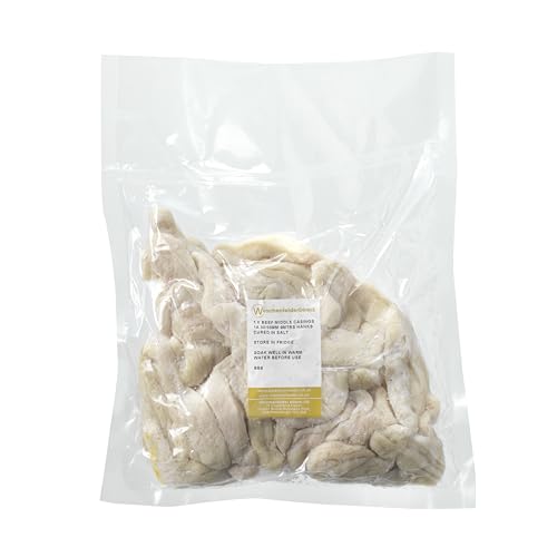 Weschenfelder Carne de vacuno medio, 50/55 mm, 9 metros, tripas naturales para salchichas