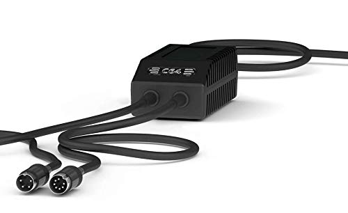 AirDrive C64 FDD Dual Fuente de alimentación Modern EU – Fuente de alimentación de repuesto C64 FDD Dual, enchufe europeo (negro)