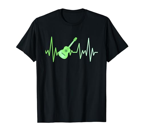 Gráfico Guitar Heartbeat - Guitar love Camiseta