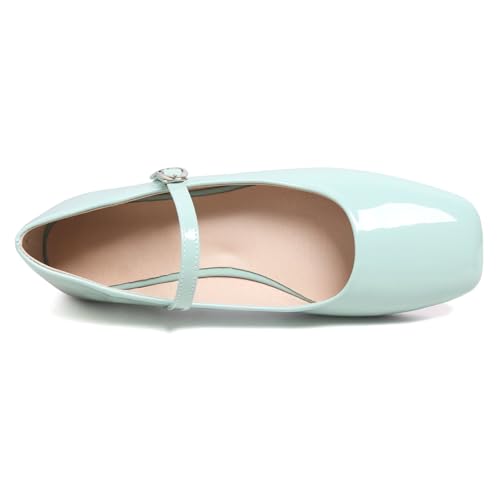 Image of LUXINYU Women's Slip on Flats,Classy Round Toe Solid Classic Mary Jane Ballet Dance Shoes Soft Comfortable PU Flat Shoes