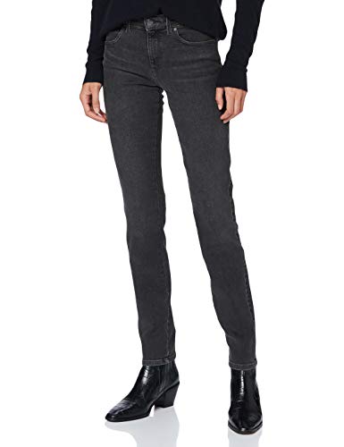 Preisvergleich Produktbild Wrangler Damen Slim Jeans, Black Beauty, 34W / 32L