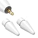 ACOCOBUY Pointe Compatible avec Apple Pencil 2 & Apple Pencil 1 ère Génération [Lot de 2] Apple Pencil Pointes Remplacement Apple Pencil Nibs pour Apple iPad Pro 11/9,7/10,5/12.9 Crayon - Blanc