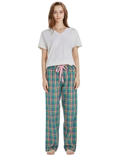Image of CYZ Women's 100% Cotton Woven Poplin Sleep Pajama Pants