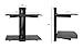 Mount-It! Floating Wall Mounted Shelf Bracket Stand for AV Receiver, Component, Cable Box, PlayStation, Xbox, DVD Player, Projector, 34 Lbs Capacity, 2 Shelves, Tinted Tempered Glass