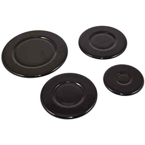 Ufixt Cooker Hob Gas Burner Cap 4 Piece Set 55mm 75mm 100mm For Zanussi Small: Cap - 55mm - Medium: Cap - 75mm - Medium: Cap - 75mm Diameter x 3mm Large: Cap - 100mm