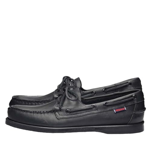 Sebago Docksides Portland, Zapatos para Hombre, Negro (Total Black 924), 45 EU