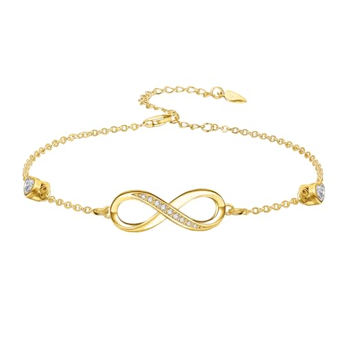 Midari Infinity Bracelet Infinity Love Bracelets for Women Birthday Jewelry Gifts for Wife Mother