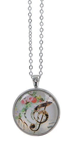 Preisvergleich Produktbild GEWA 980258 Unisex-Anhänger Violinschlüssel inkl. Kette