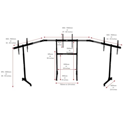 Free Standing Triple Monitor Stand - Not Machine Specific - Controller - Immagine 5