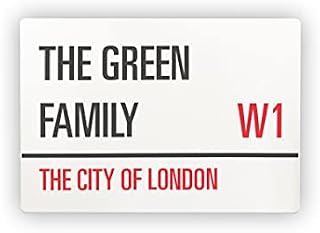 Pink Positive Personalised Metal Street Sign London