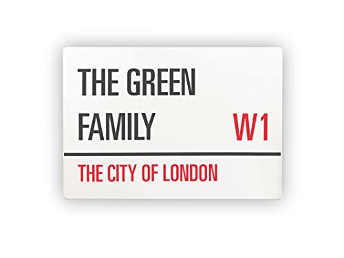 Pink Positive Personalised Metal Street Sign London Souvenir