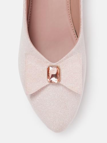 Image of Marc Loire Women's Slip-On Embellished Flat Ballerina Shoes for Casual Wear, Party and Formal Occasions