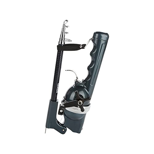 SPYMINNPOO Angelrute, Leichte, Zusammenklappbare, Integrierte Angelrute aus Kunststoff, Zubeh?r f¨¹r geschlossene Rollen und Diverse Anwendungen