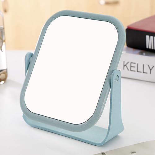 Set de 2 espejos para maquillaje Beaupretty azul miniatura 2