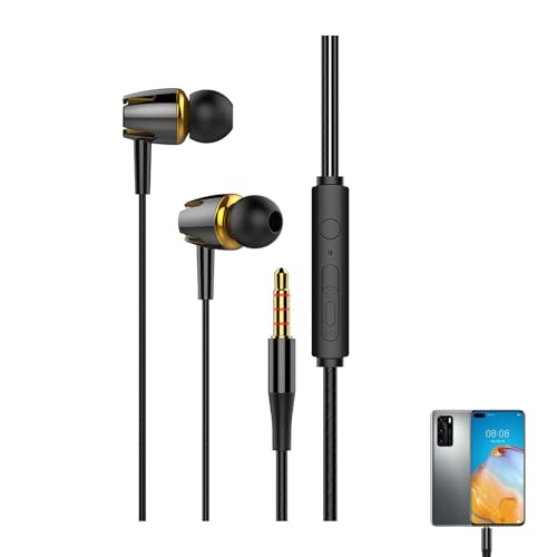 Écouteurs filaires, diaphragme intra-auriculaire réduction du bruit | Son surround, chapeau en silicone, expérience immersive, phosphorescent, appareils jack 3,5 mm, tablette