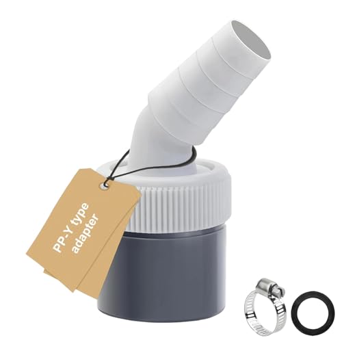 LINTRA Waschmaschine Abfluss Adapter, Einzelkopf Waschmaschine Ablauf Adapter, Waschmaschinen Anschluss Abfluss, Geeignet für Geschirrspüler, Trockner, Waschmaschinen