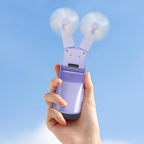 Eastuy- Faltventilatoren, tragbarer, zusammenklappbarer Schreibtischventilator, Leiser Tischventilator- Persönlicher Ventilator für Schlafzimmer, tragbarer Ventilator-8