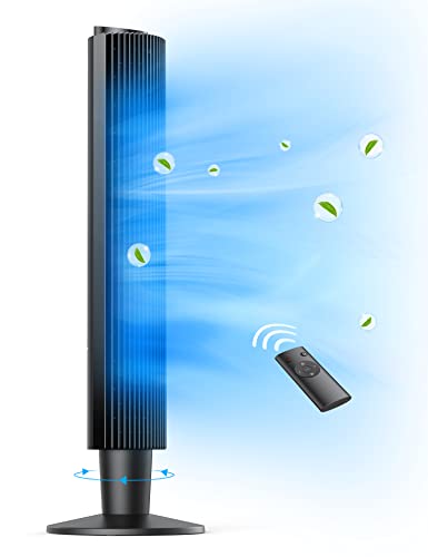 Oscillating Bladeless Tower Fan with Adjustable Height #TOP11