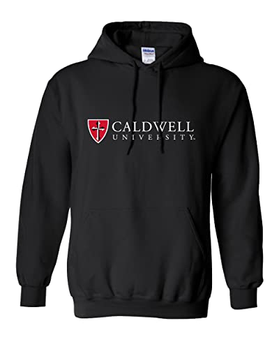 CreateMyTee | Caldwell University Shield Hooded Sweatshirt