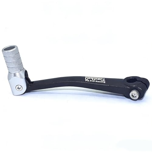 Image of CNC Aluminum Gear Shifter Lever, Foldable Gear Shift Lever Fit for 50cc 110cc 250cc CRF50 XR50 XR CRF Dirt Pit Monkey Bike Motorcycle ATV Quad Accessories Parts (Black&Silver)