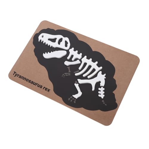 BESPORTBLE Rompecabezas de Huesos de Dinosaurio Madera para Niños Pequeños 1 3 Años Educativo Cognitivo Juego Didáctico Preescolar Aprendizaje Infantil Juguete de Dinosaurios