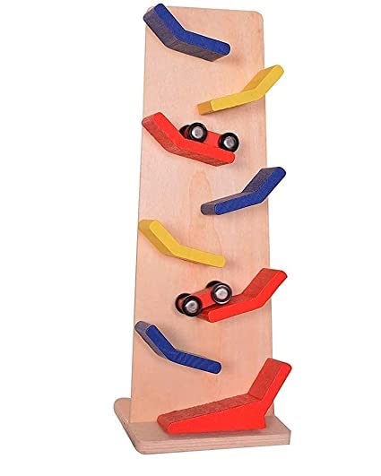 Shopfleet Wooden Ramp Racer Speeding Car Toy|Slippery Racer Cars for Kids 2 Years+|1 Inside (B09Y3GGPFN) Amazon Price History, Amazon Price Tracker