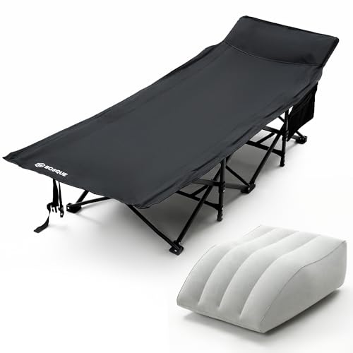 BOSQUE Folding Camping Cot with Mattress and Pillow