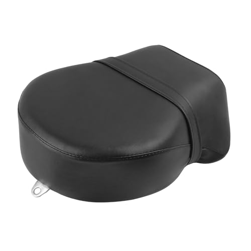 Asiento de pasajero Sportster XL de cuero PU negro con acabados de alta costura para 2007-2015